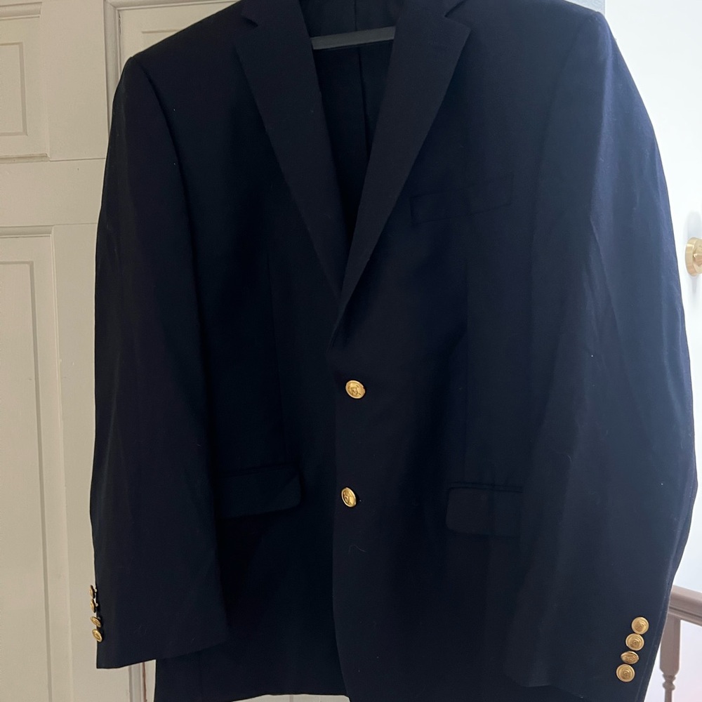 Ralph Lauren navy 100% blazer